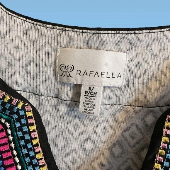 Rafaela Embroidered V-neck Cotton Dress SZ S/P Spring Break Dress - Picture 2 of 8